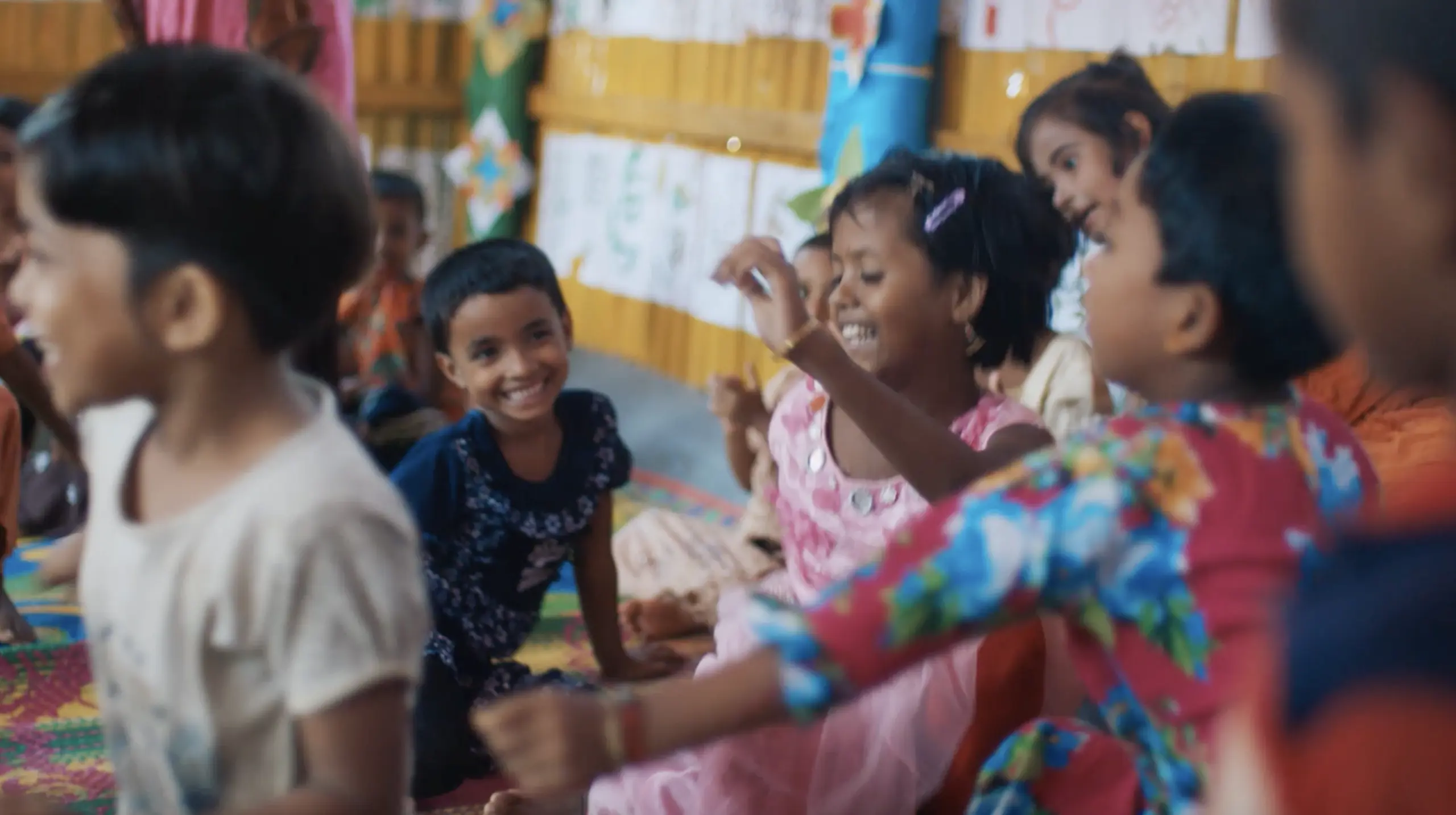 School Students Kids Playing Catchup And Tag Game Stock